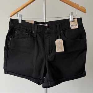 NWT Levi's Black Jean Shorts